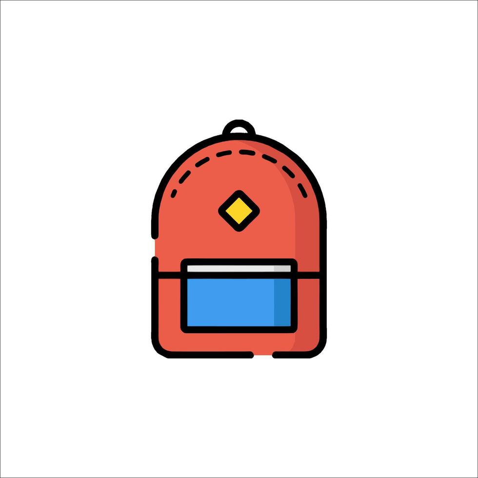 Backpack icon illustration vector