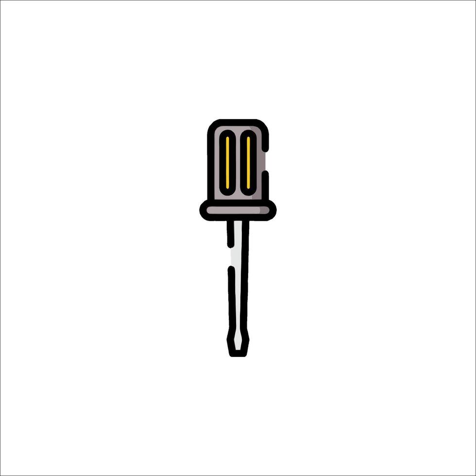 A black and yellow needle with a yellow tip vector