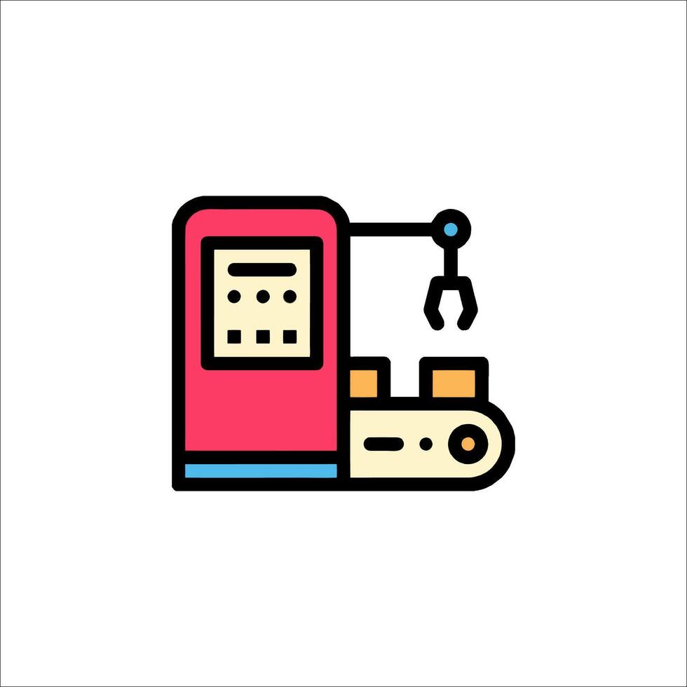 A machine with a wrench on it vector