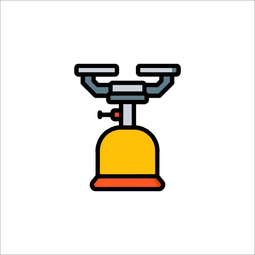 A yellow bell with a handle on top vector