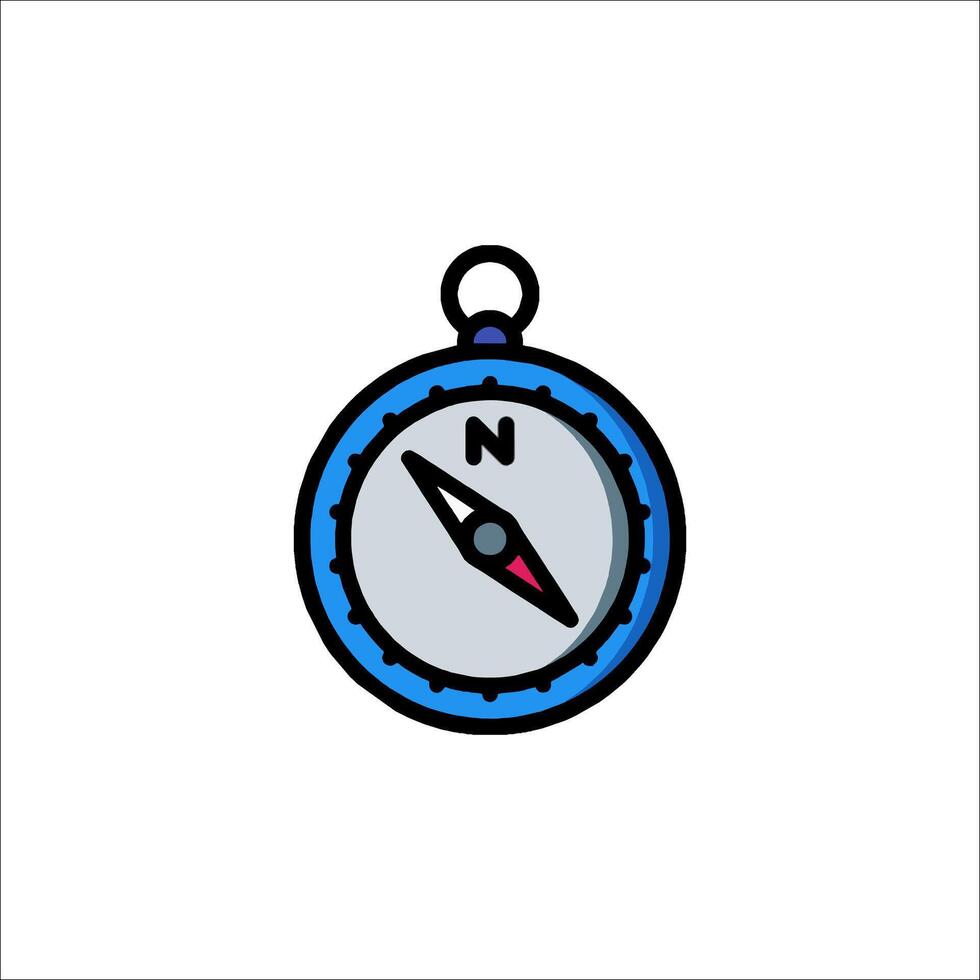 A compass icon on a white background vector