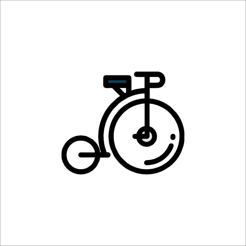 A bicycle icon on a white background vector