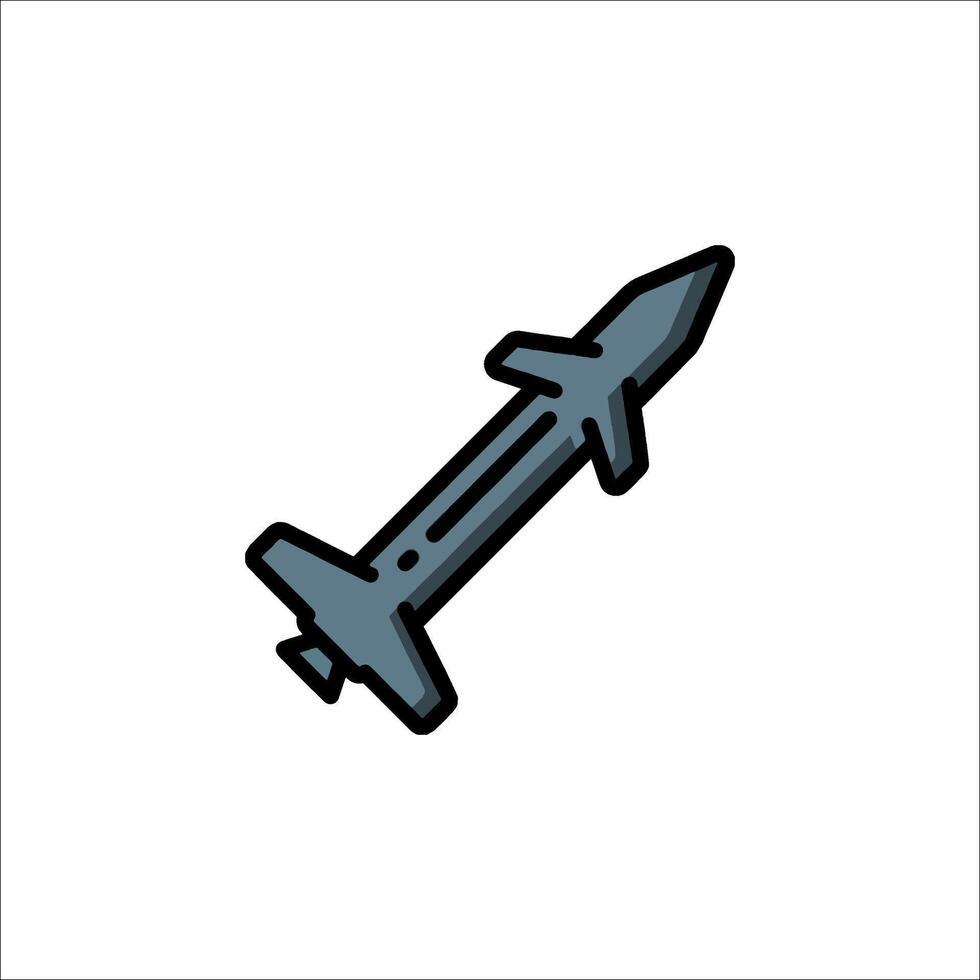 A cartoon rocket on a white background vector
