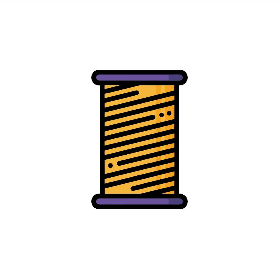 A spool of thread icon on a white background vector