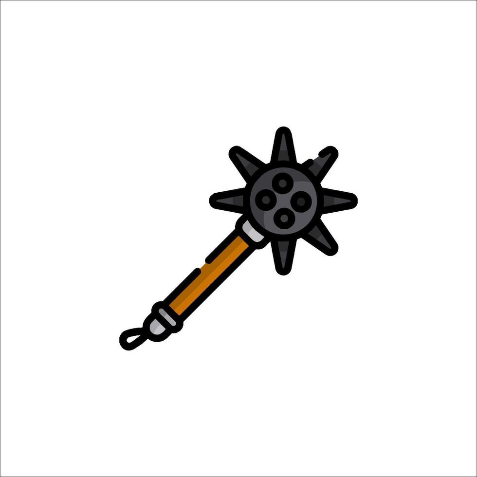 A cartoon weapon icon on a white background vector