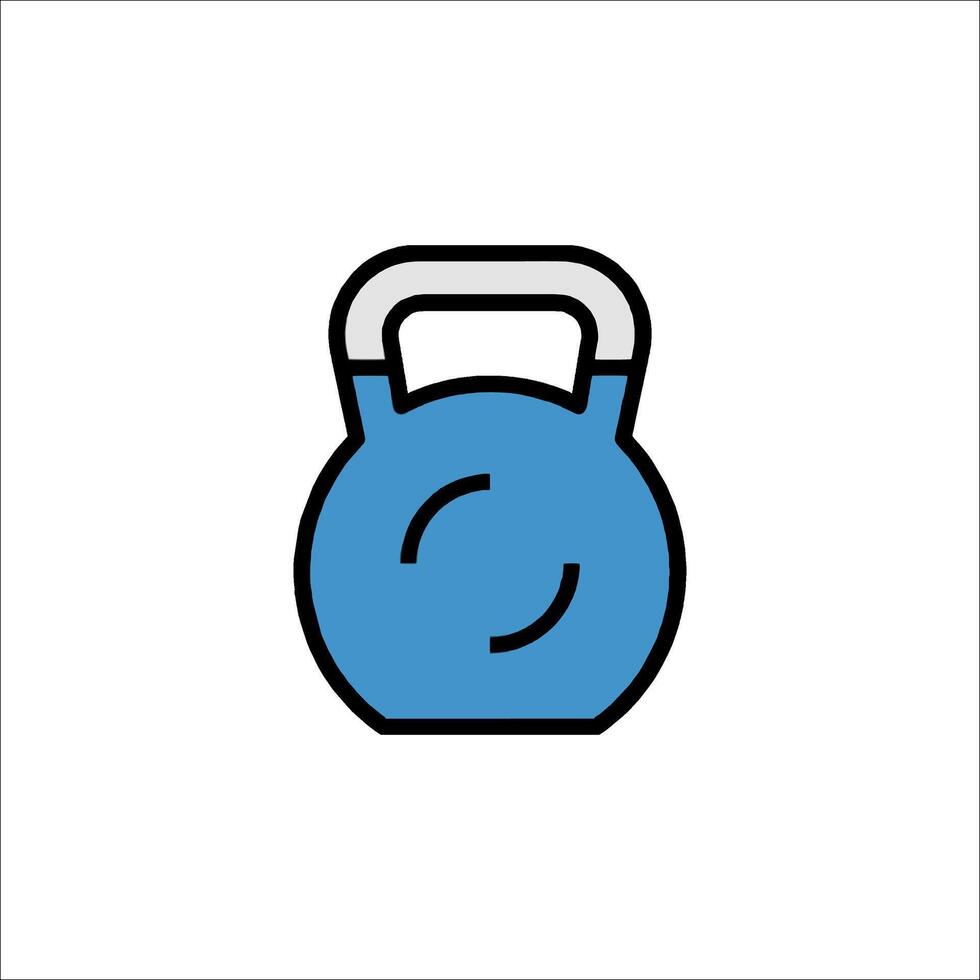 A kettlebell icon on a white background vector