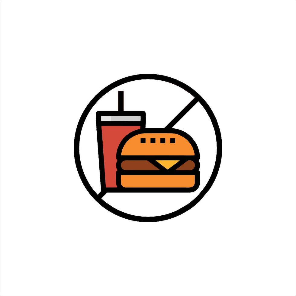 No food sign illustration vector