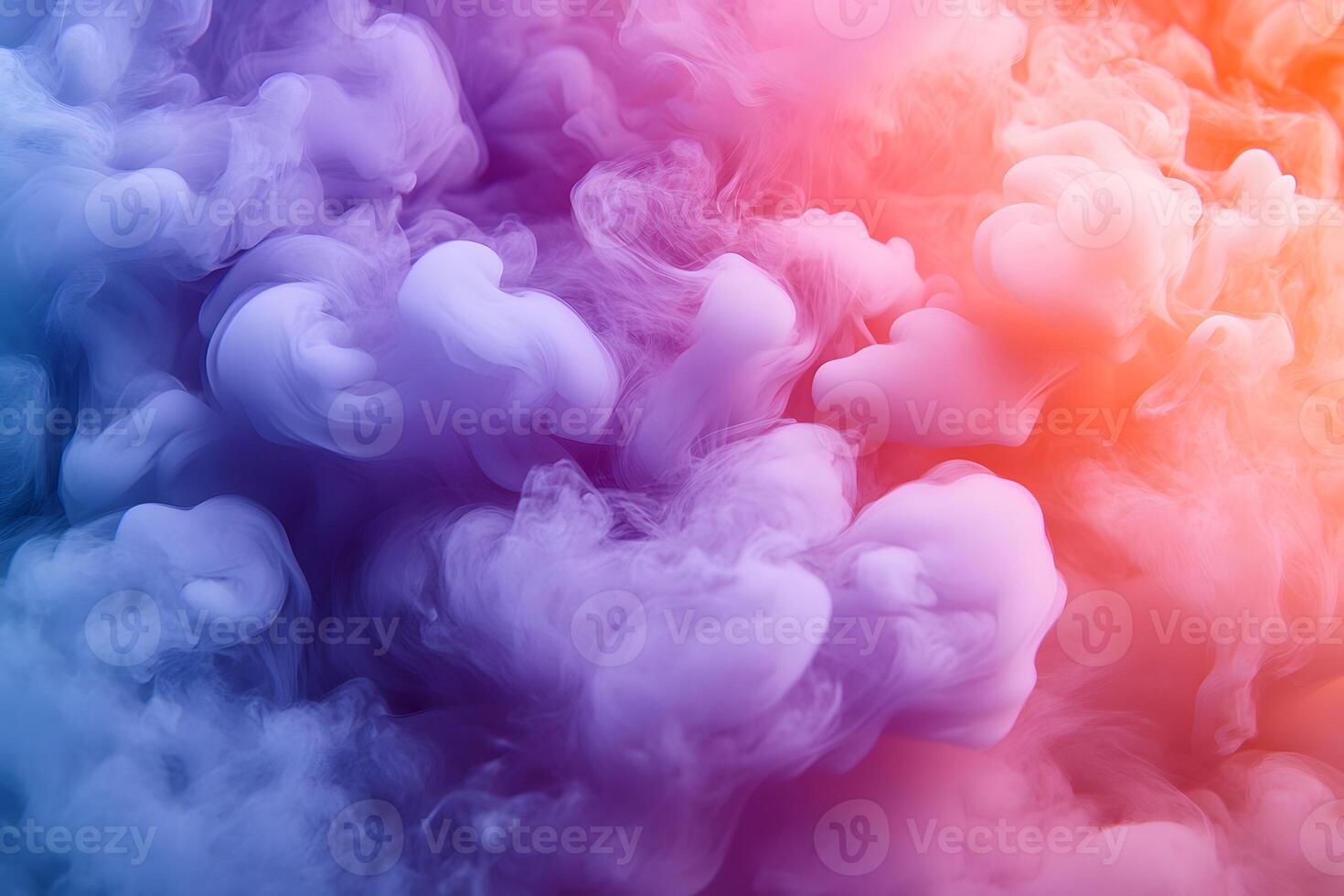 Vibrant Abstract Smoke Clouds in Soft Gradient Colors for Creative Design photo