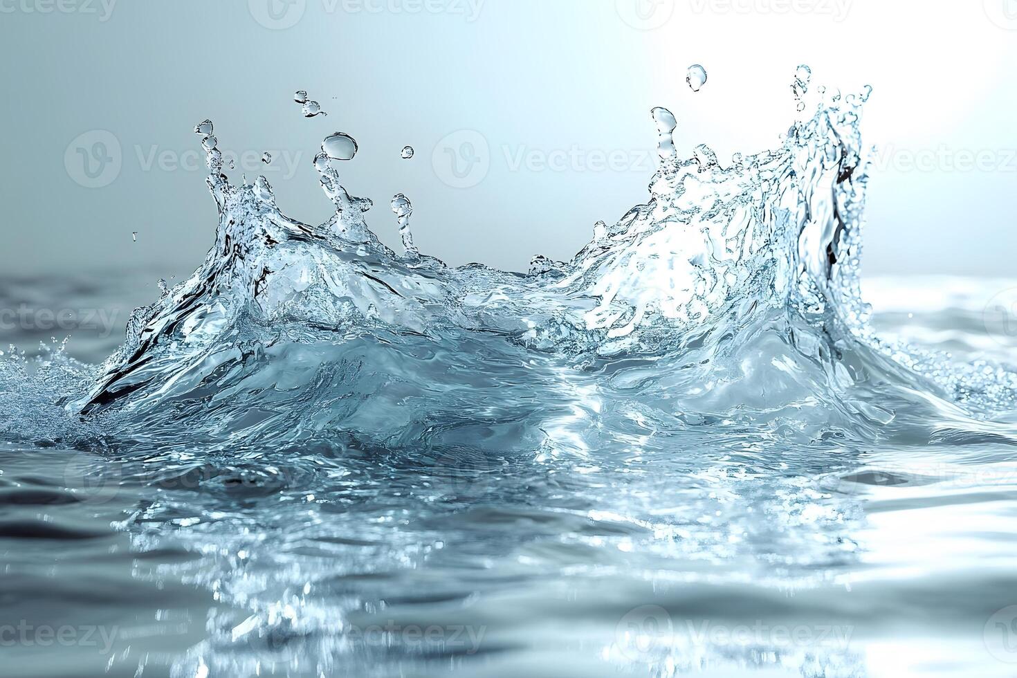 Splashing Water in Motion Dynamic Fluid Art for Creative Designs photo