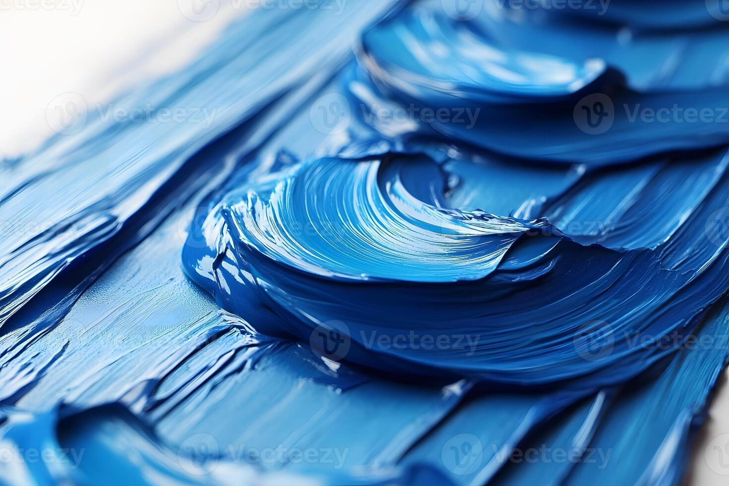 Vivid Blue Paint Strokes on Canvas - Artistic Texture and Expression for Creative Projects photo
