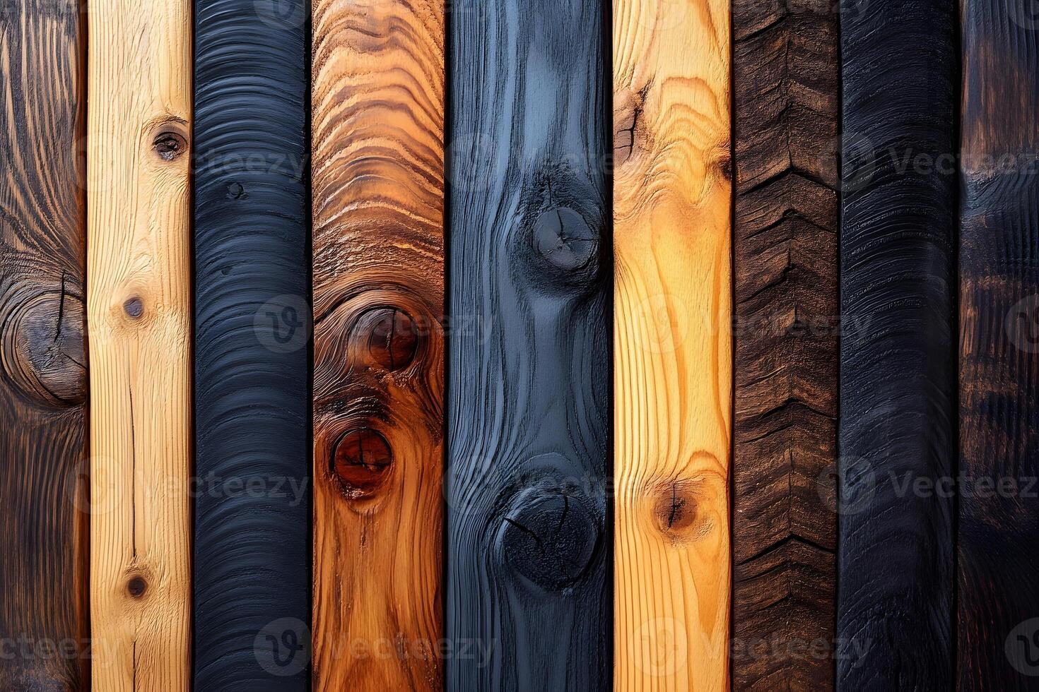 Rustic Wooden Texture with Diverse Wood Grain Patterns for Design and Decoration photo