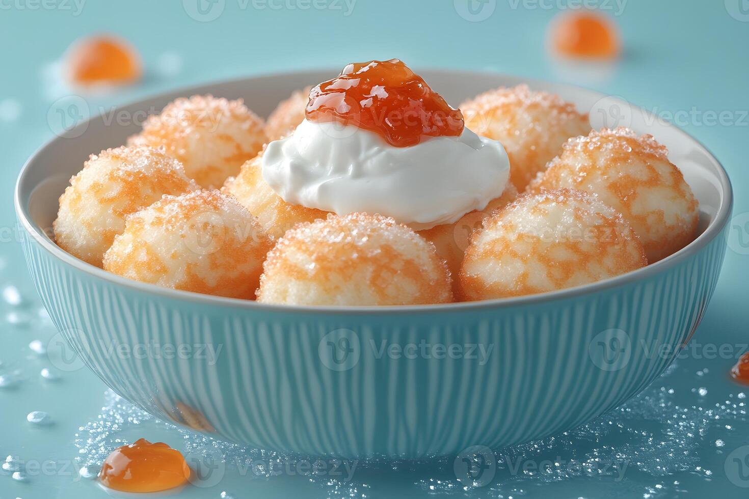Delicious Dessert Concept with Sweet Treats and Cream Topping for Culinary Inspiration photo