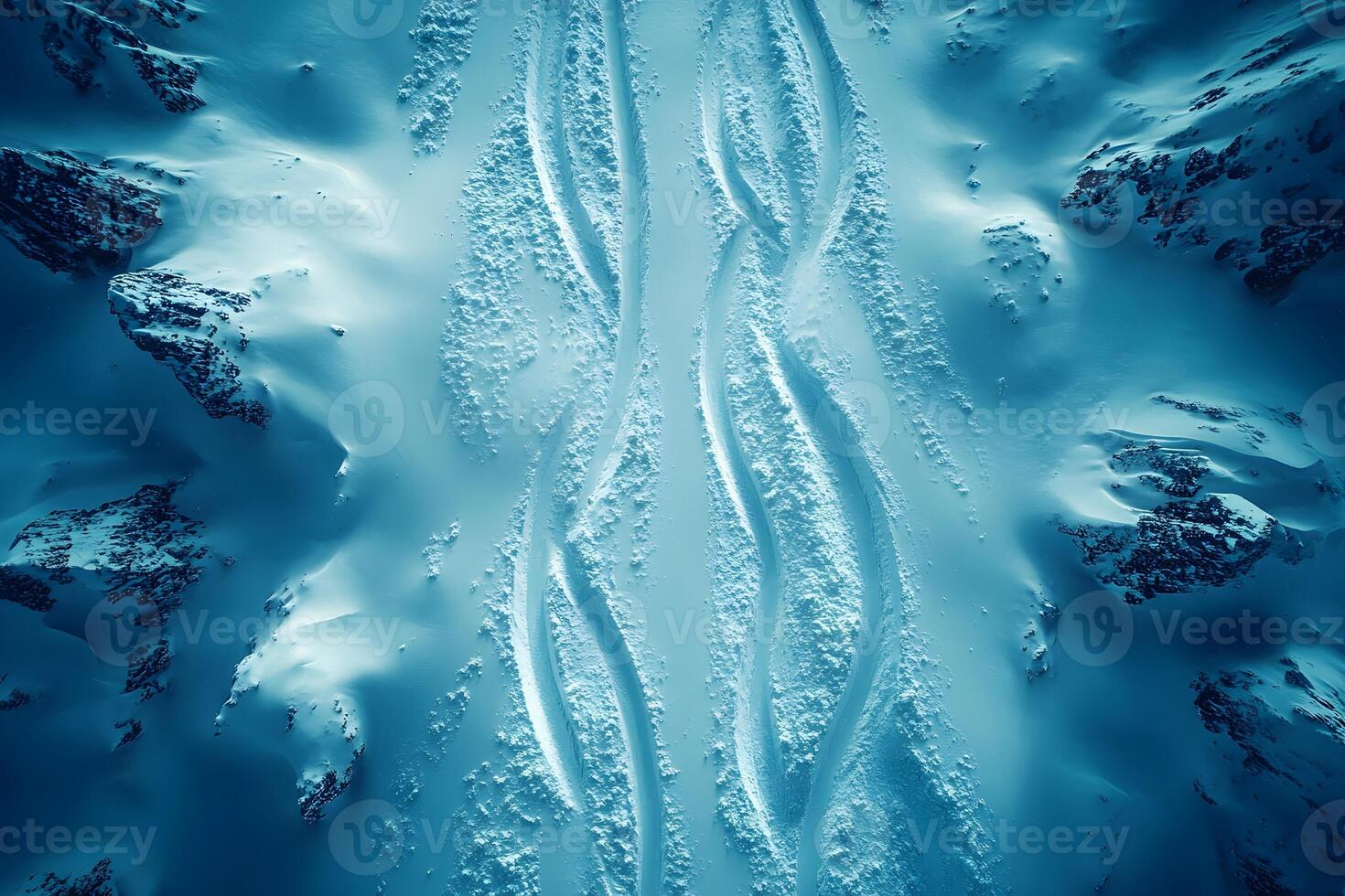 Winter Adventure on Pristine Snow-Covered Mountain Slopes for Extreme Sports Enthusiasts photo