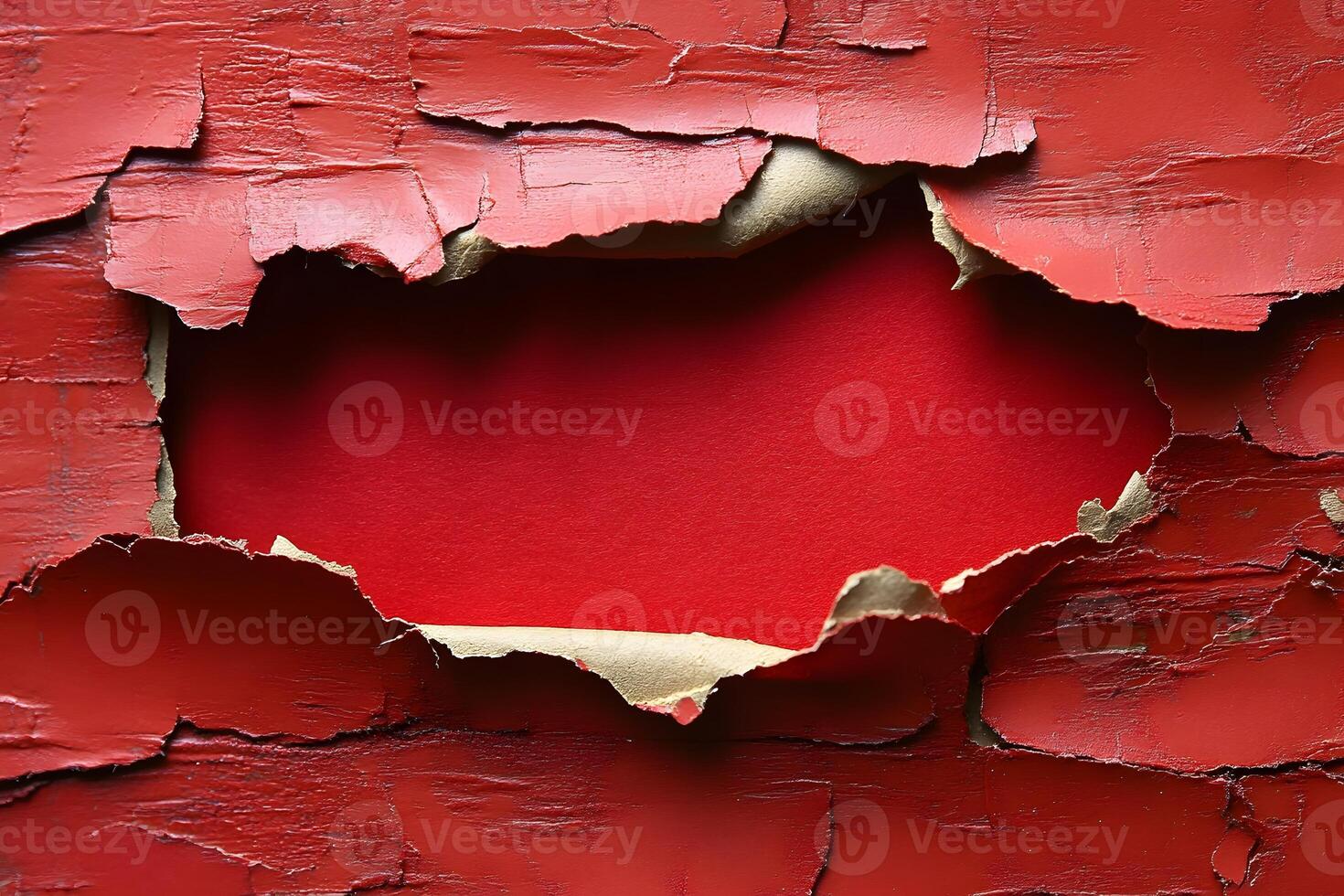 Abstract Red Torn Paper Texture Design for Art and Background Concepts photo