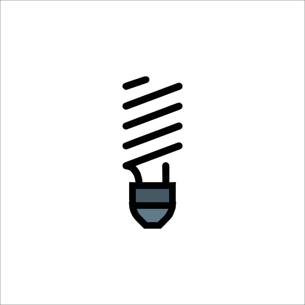 A light bulb icon on a white background vector