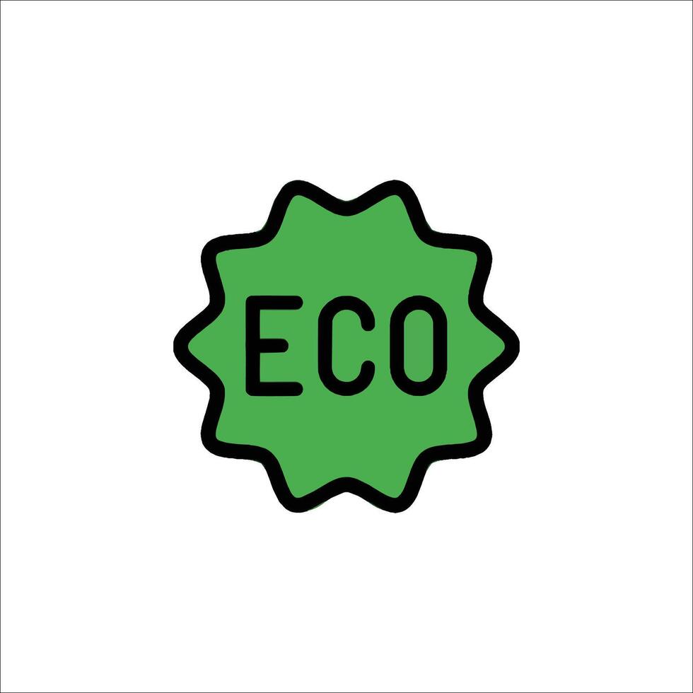 Eco icon illustration vector