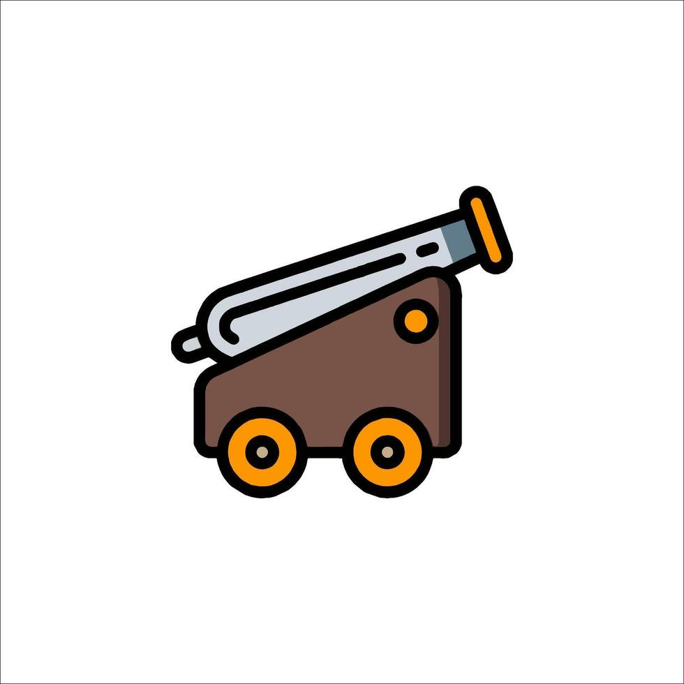 A cannon icon on a white background vector
