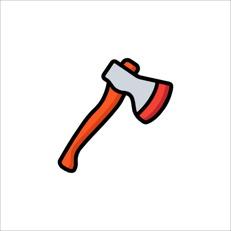 An axe icon on a white background vector
