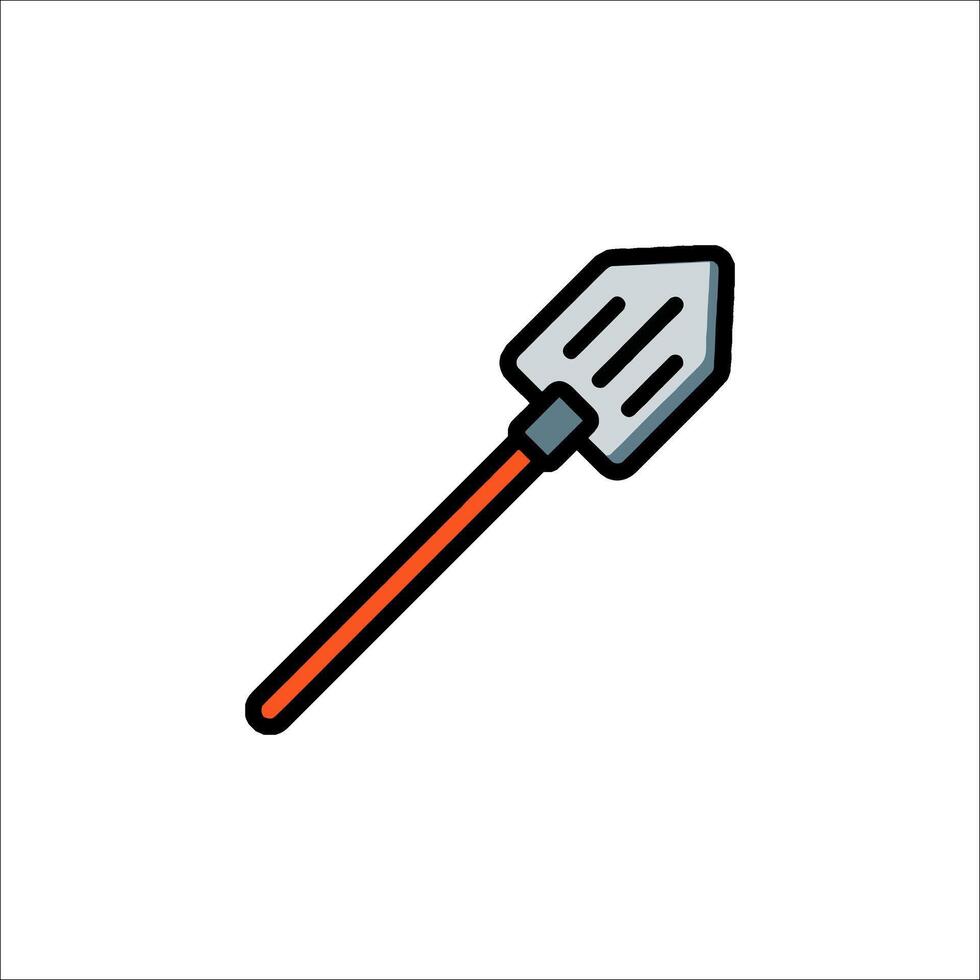 A shovel icon on a white background vector