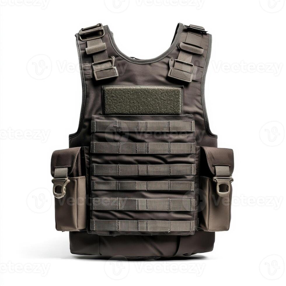 Tactical vest with modular attachments designed for outdoor activities and training photo