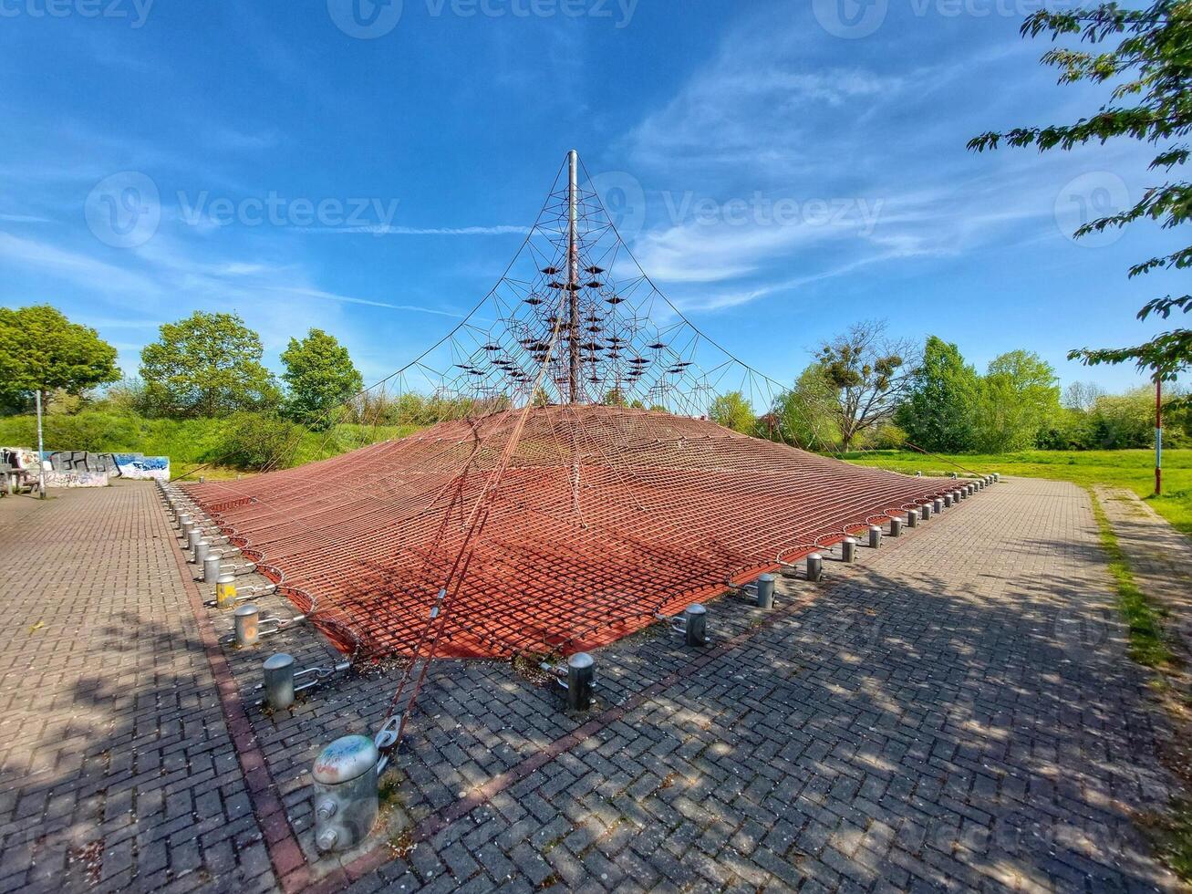 A climbing playground in a German city photo
