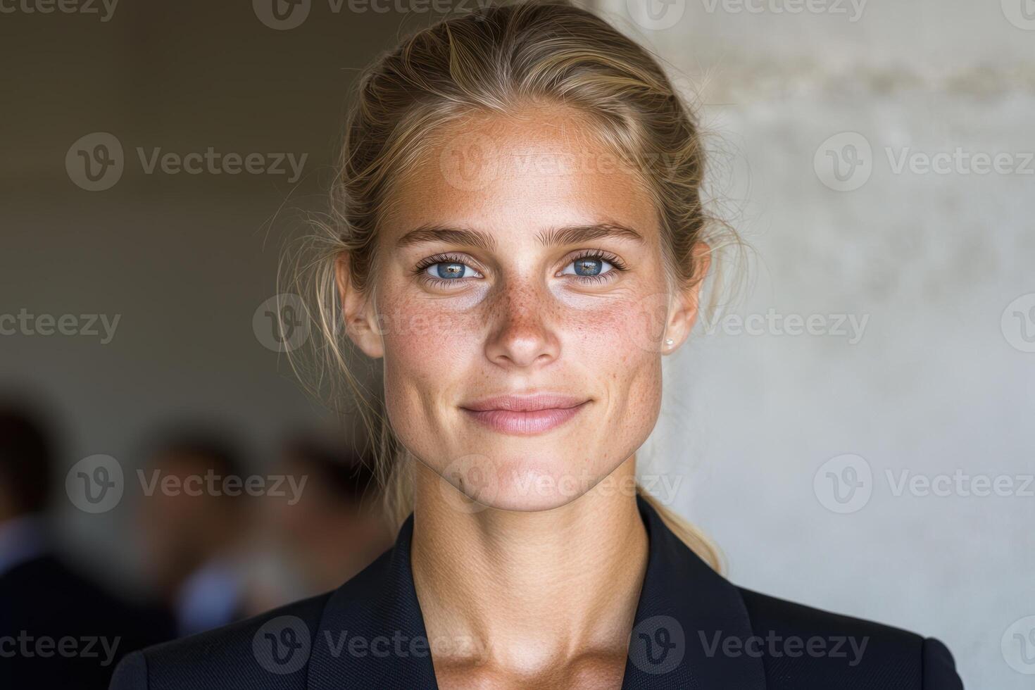 Portrait of a young businesswoman with a confident smile photo