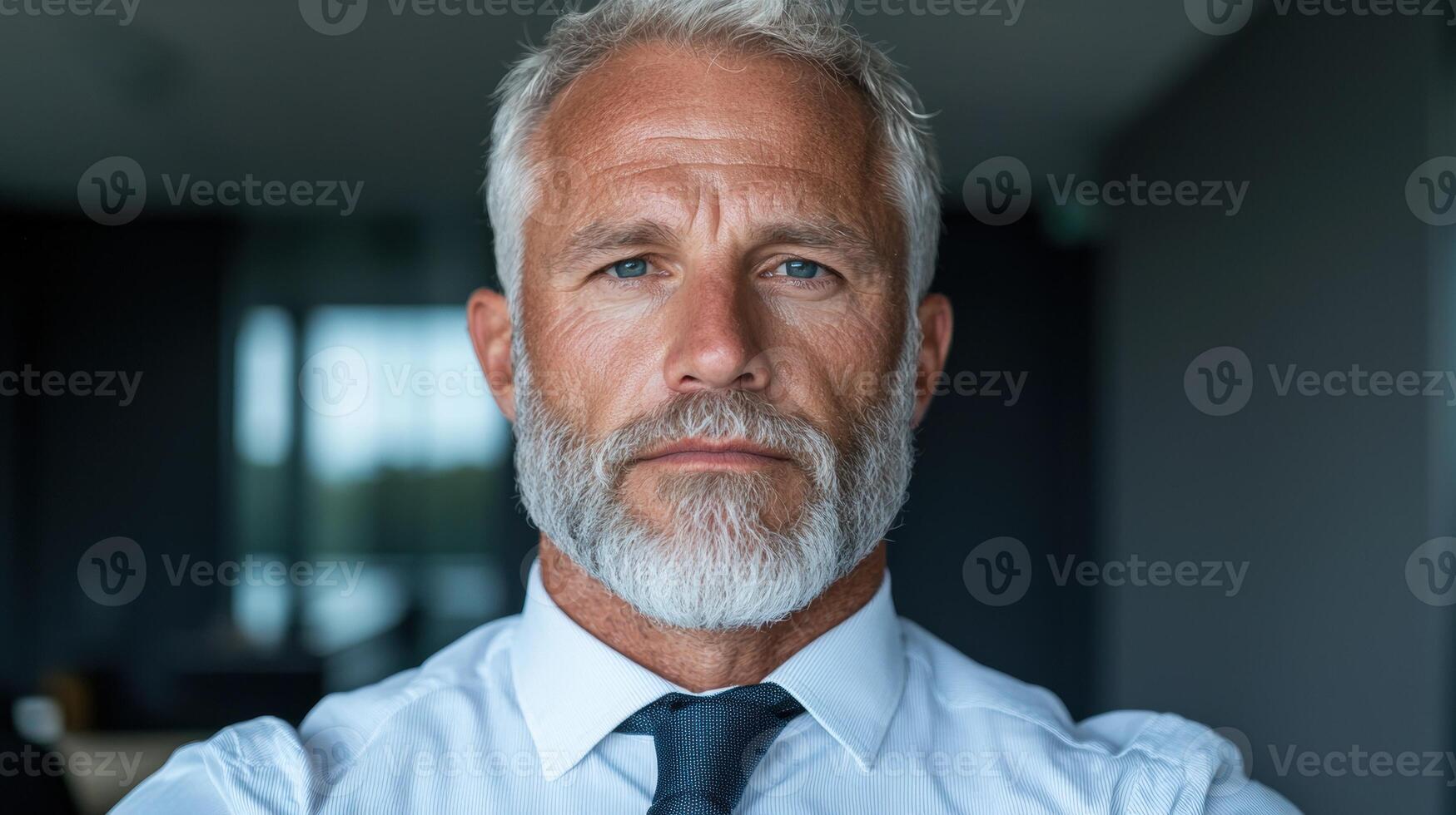 Portrait of a serious middle aged businessman photo