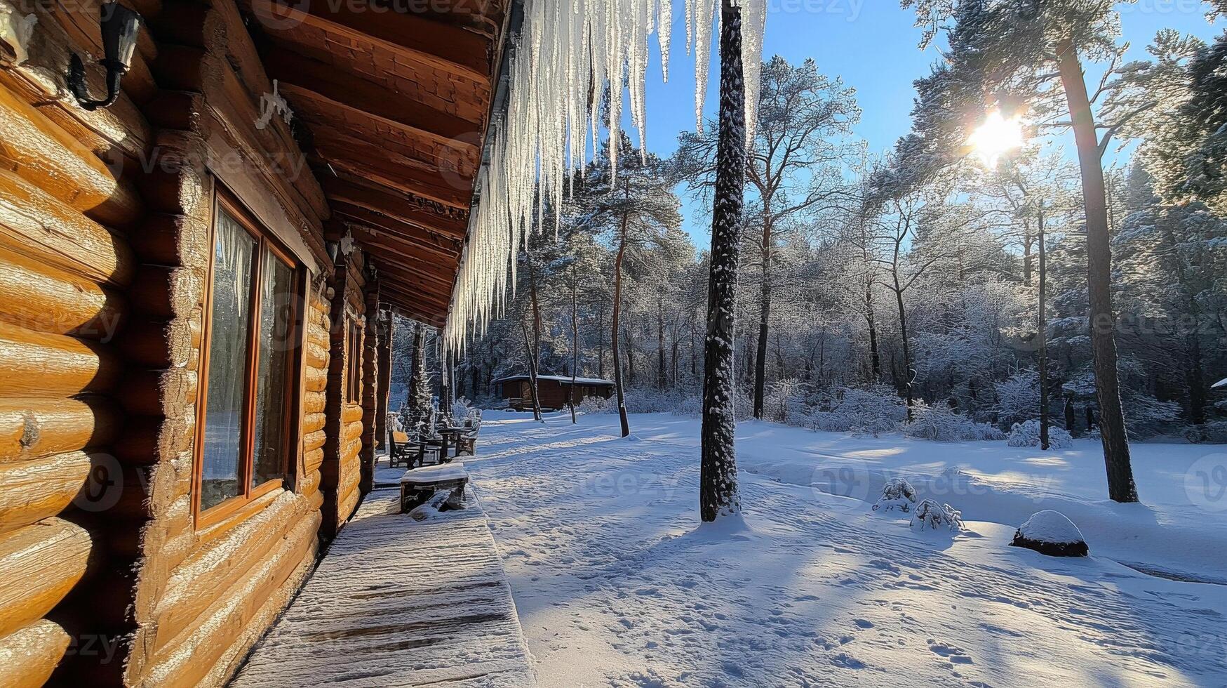 Winter in the forest photo