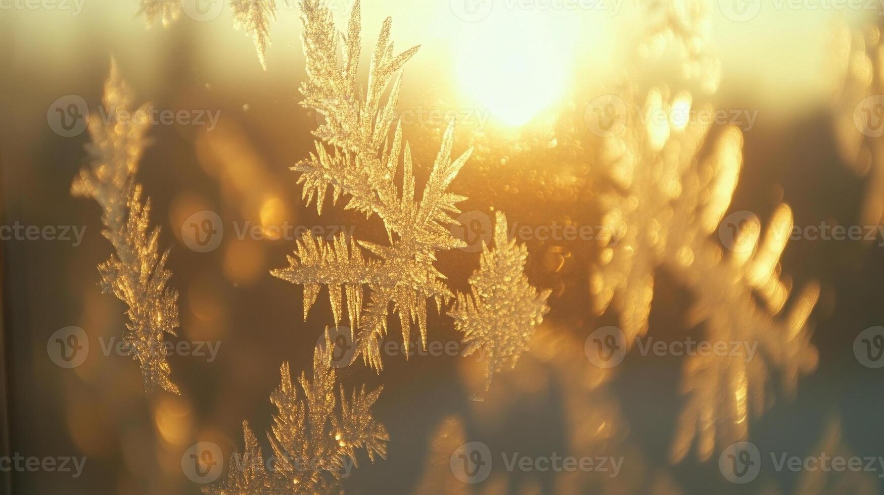 Frost on the window photo