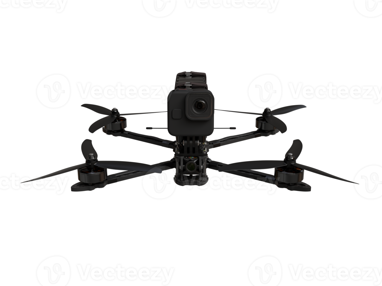 3d Render of FPV Drone isolated png