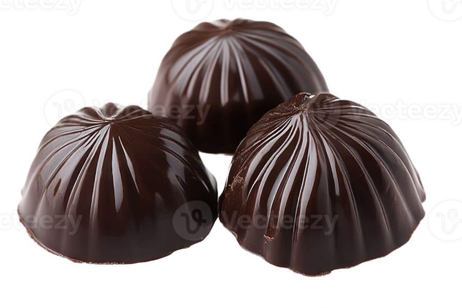 Delicious Dark Chocolate Candies Gourmet Sweets Luxury Treats png