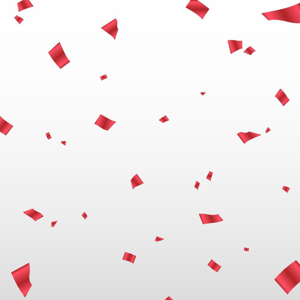 Red Ribbons Falling in the Air vector