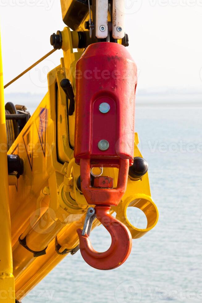 Old Fishing Crane Closeup photo