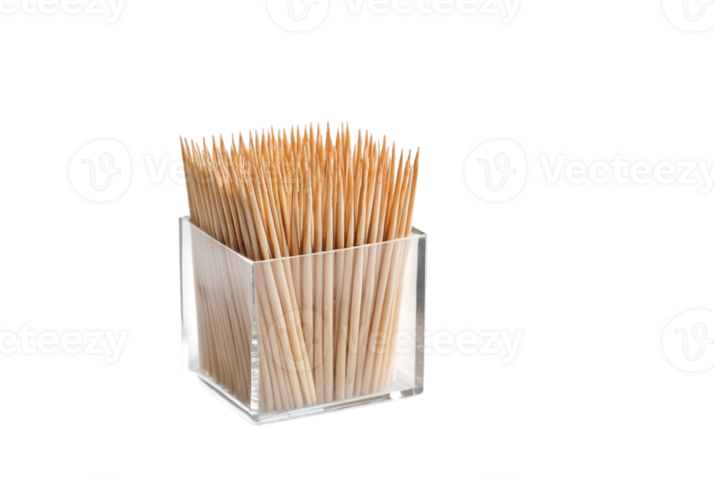 Wooden toothpicks in box pack png