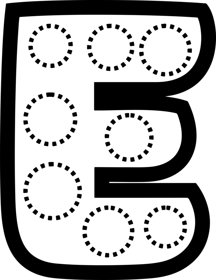 letter e with dots on it png