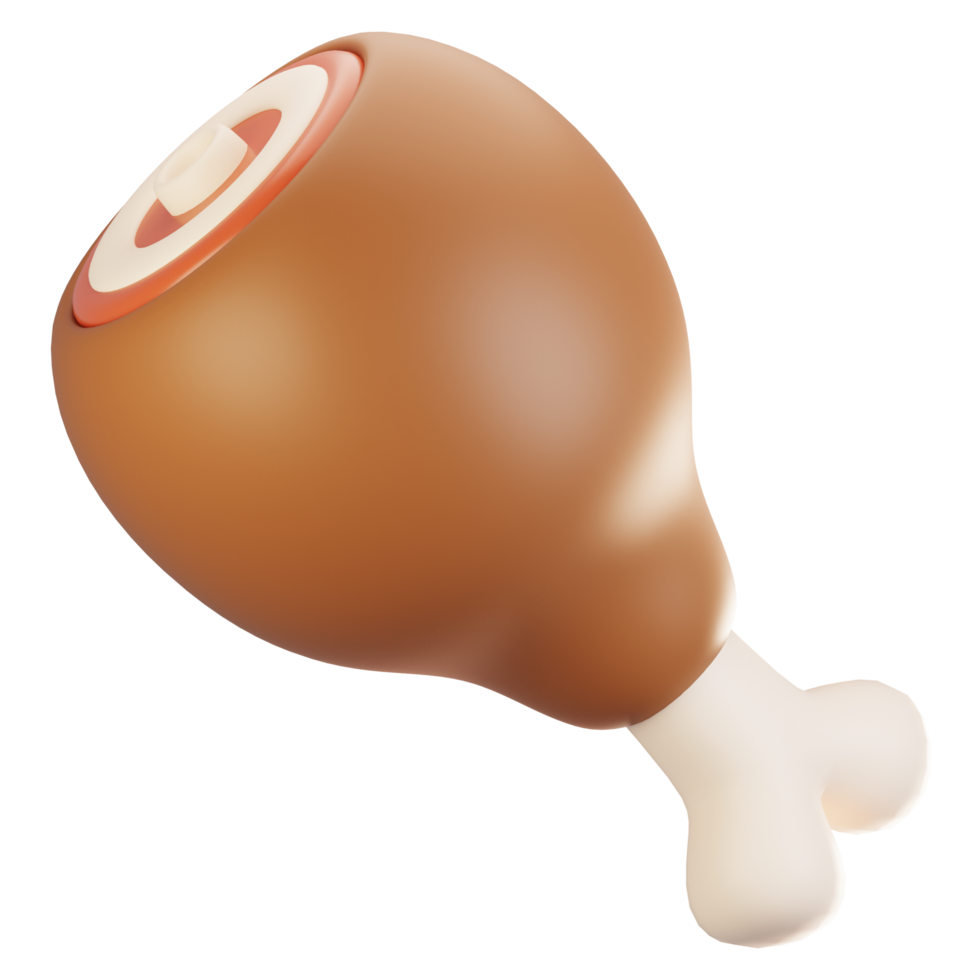 3d rendering adventure game icon concept. 3d render meat icon png