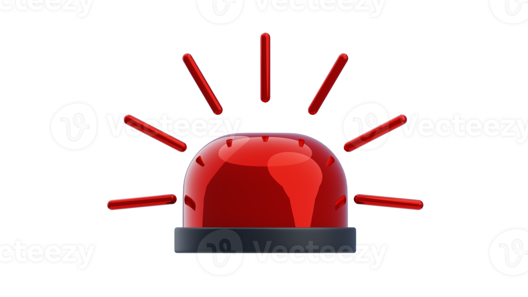 Emergency Sirine 3D Icon. Alert 3D Icon png