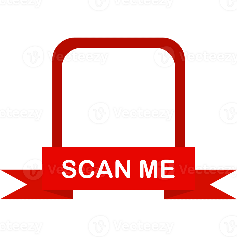 QR code frame. QR code. Scan me. png