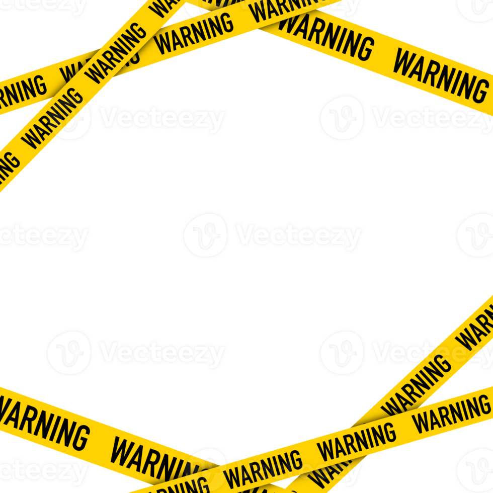 Yellow Warning tape png