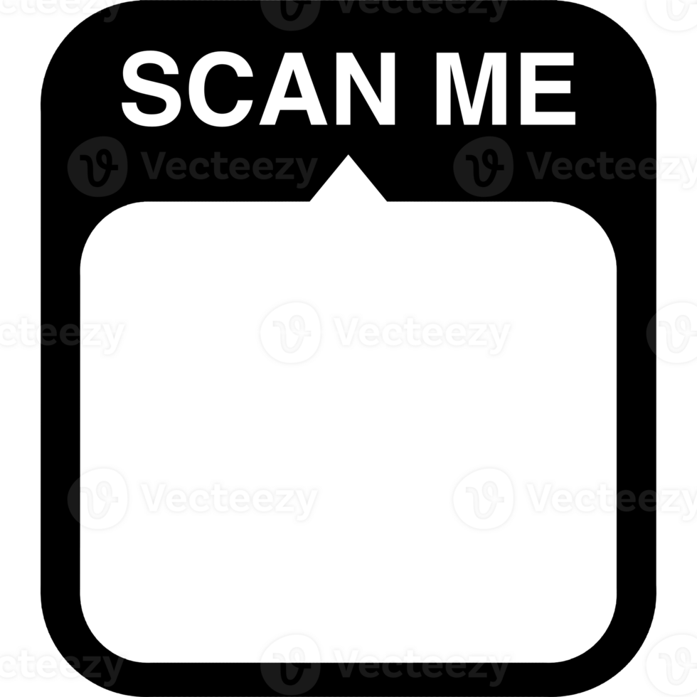 Scan me frame. Frame for QR code png