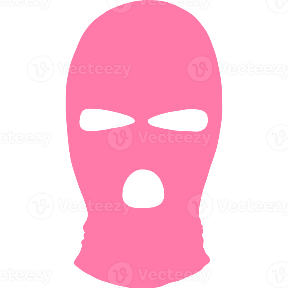 Pink balaclava icon png