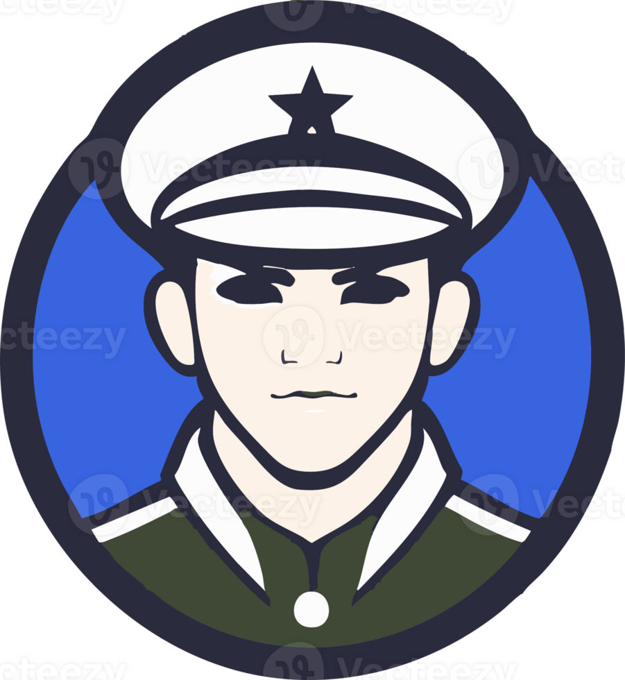 Vintage Military Officer Icon png