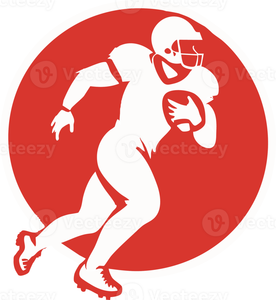 American Football Player in Action Icon png
