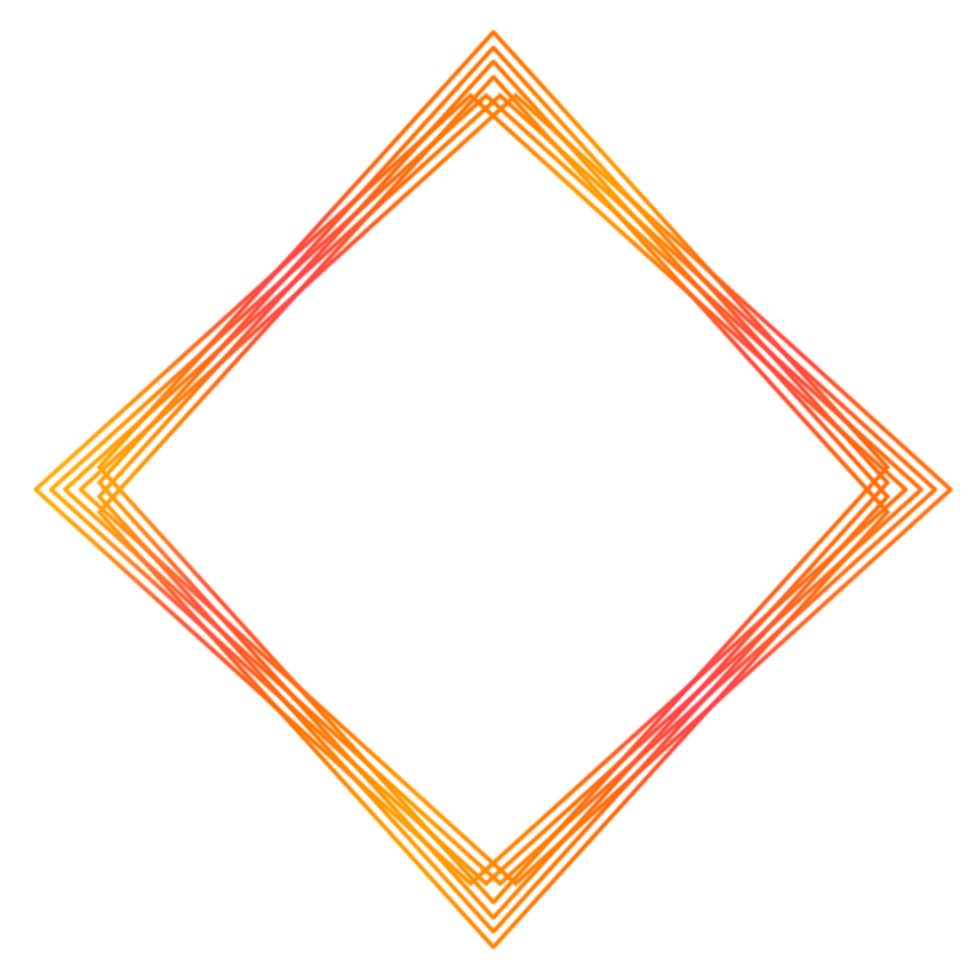 A red and orange diamond shape png