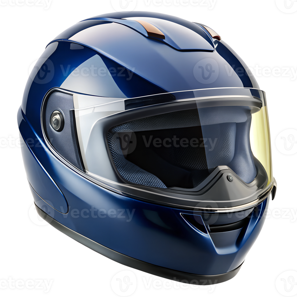Motorcycle Full Face Helmet Dark Blue png