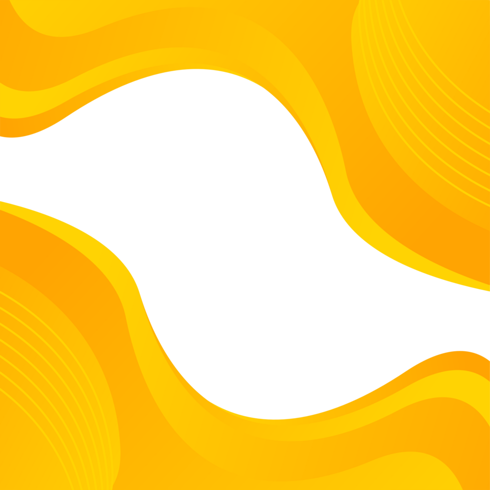Abstract background with wavy lines yellow colors png