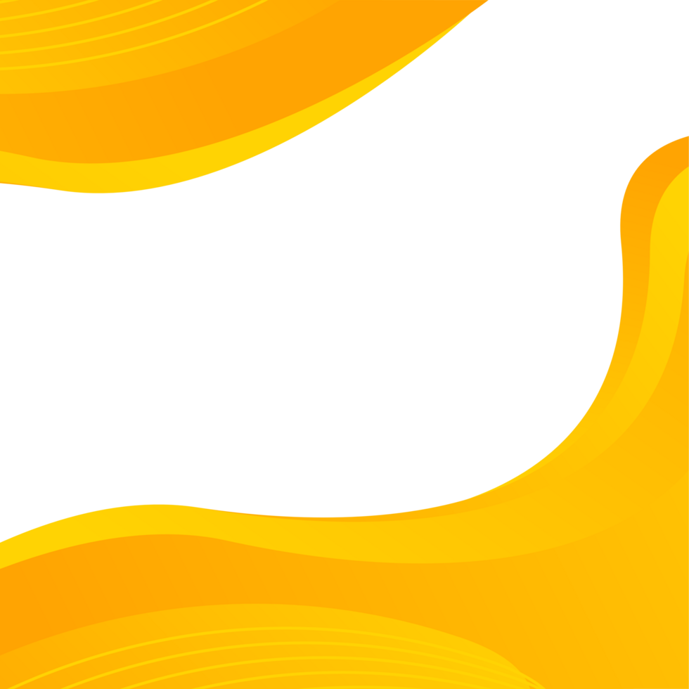 Abstract background with yellow waves png