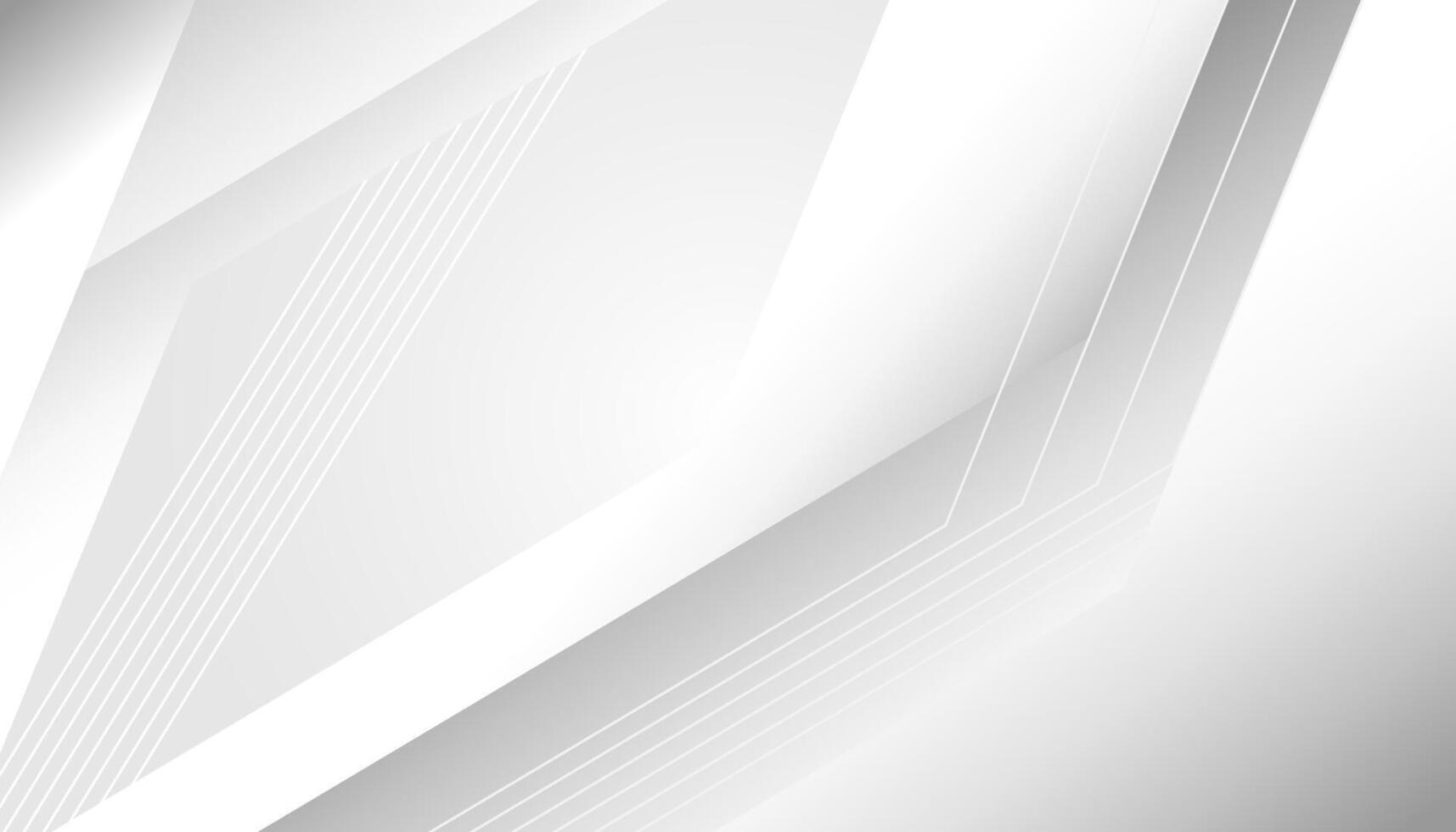 Abstract white and grey background with dynamic lines vector