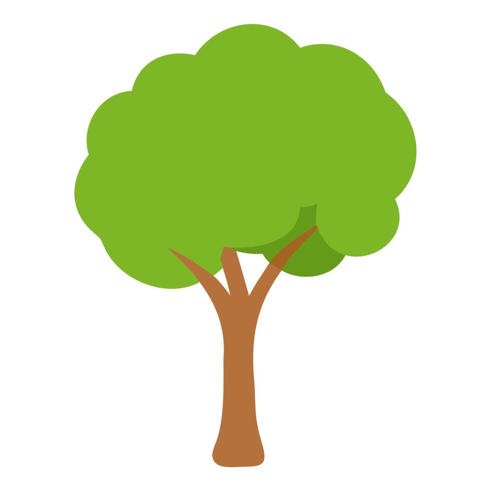 Vibrant Cartoon Tree Art vector