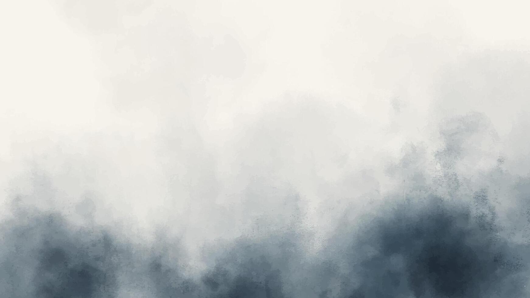Abstract horizontal watercolor background in blue beige color, watercolor brush stain wallpaper vector